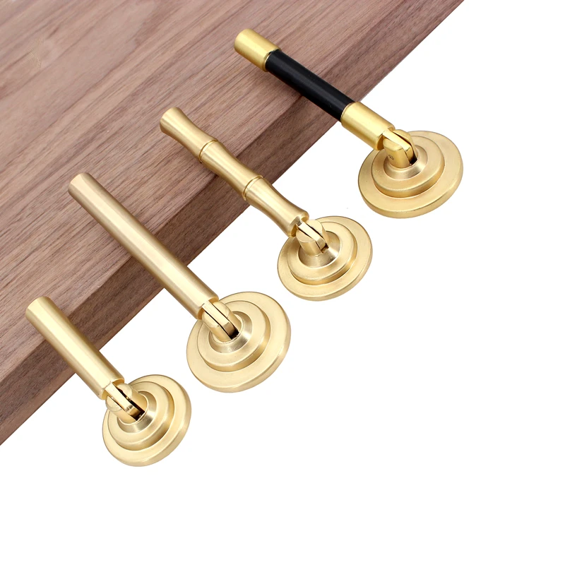 

RUNBAZEF Chinese Shoe Cabinet Knobs And Rings Imitation Copper Brushed Drawer Handles Antique For Furniture Accessories Vintage