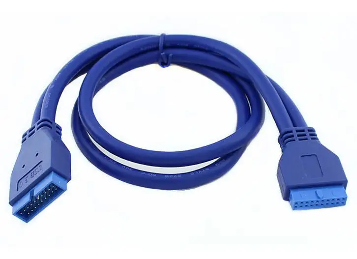 

PC Desktop Computer Case Internal Motherboard 19Pin USB 3.0 Male to Female M/F Extension Cable Cord Shielding 50cm