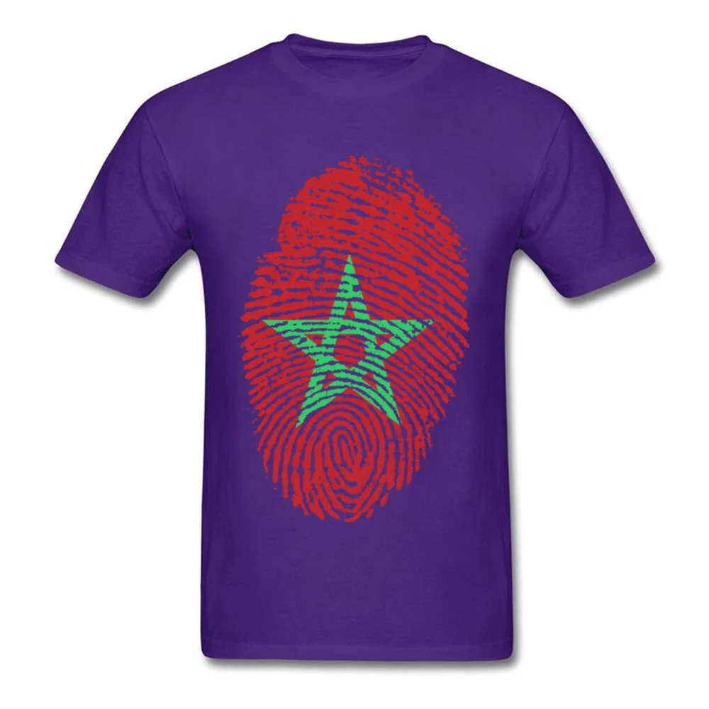 Morocco Flag Fingerprint_purple