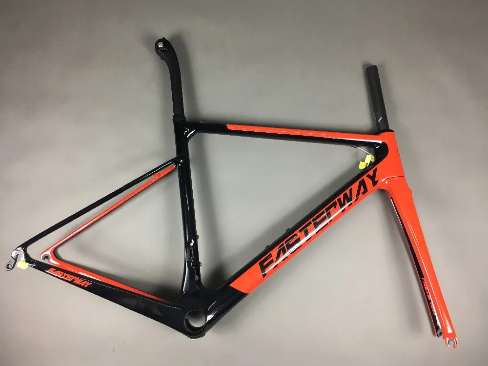 Perfect 2019 design super light FASTERWAY classic carbon road frameset D Brake carbon bike frame:Frameset+Seatpost+Fork+Clamp+Headset 50