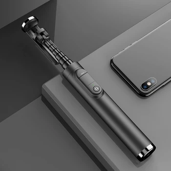 

3 in 1 Rotatable Mini Selfie Stick Bluetooth Remote Control Phone Holder with Tripod Selfie Sticks for iPhone 8X7 6s Plus