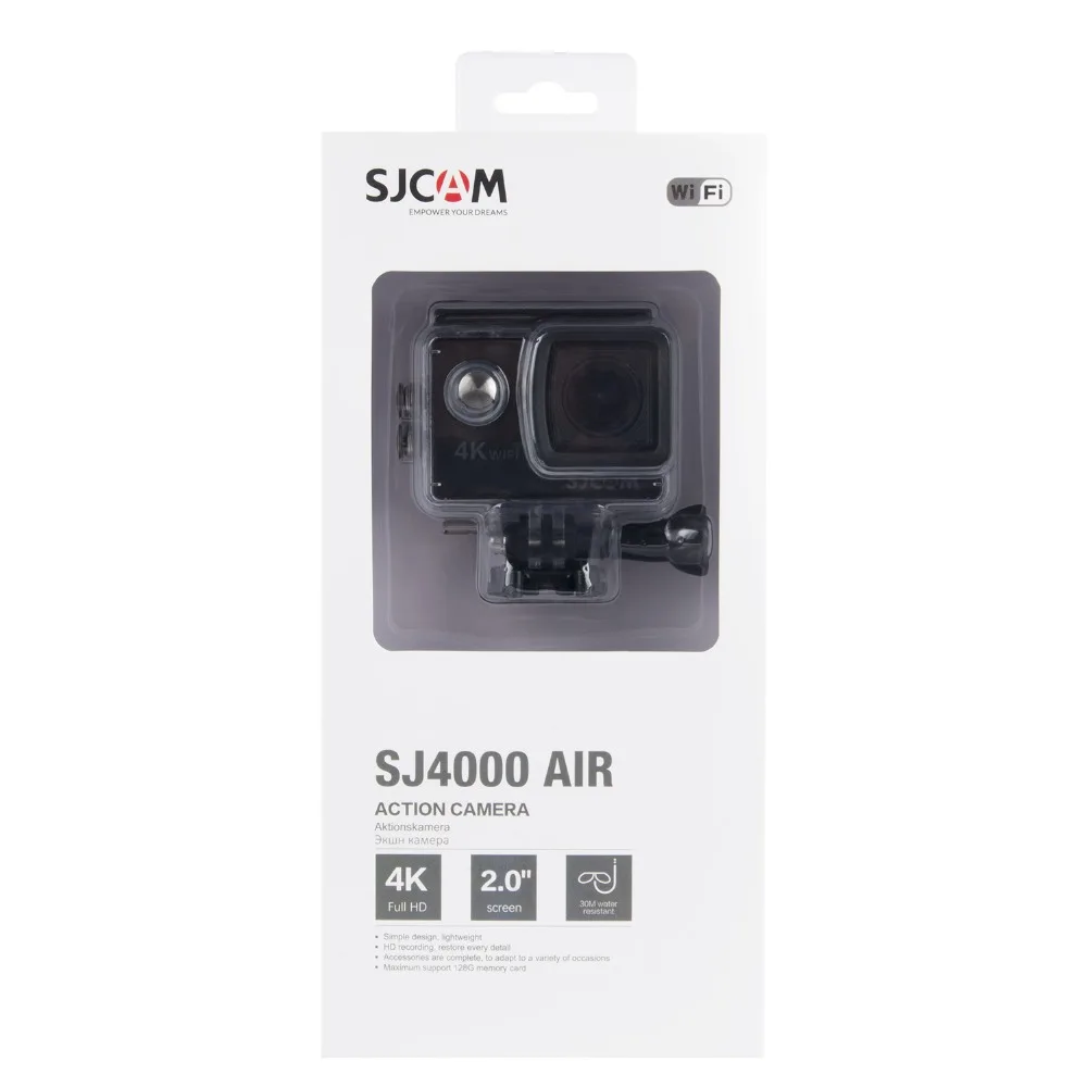 Экшн камера SJCAM SJ4000 AIR 4K 30 кадров/с Wi Fi экран 2 0 дюйма|Экшн-камеры| |