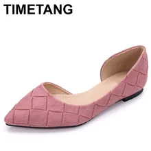 TIMETANG сезон: весна–лето женские туфли на плоской подошве с острым носком Туфли без каблуков женские Модные; водонепроницаемые мокасины; Дамская Брендовая обувь C188
