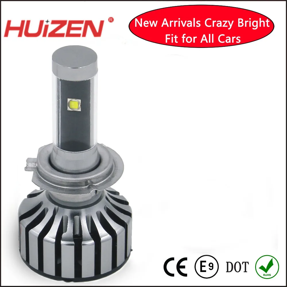 36w 3600lm LED car headlight H7 OEM 3 sides 3 PCS led chips auto led headlamp bulb light kit