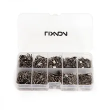 Lixada 200 шт 5#/7#/9#/11#/13# Рыболовный Соединительный подшипник Rolling поворотный медный сплав с застёжка рыболовный снасти комплект