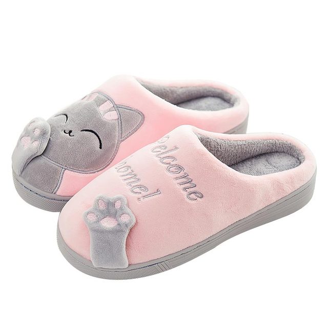 winter shoes woman rabbit cartoon pattern home slippers home non-slip Indoor slippers women flip flops cozy soft slippers