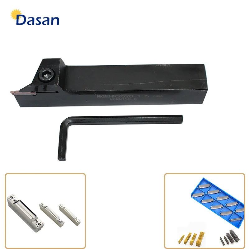 

1pc MGEHR2020-2.5 MGEHR1616 MGEHR2525 2.5 External Grooving Holder and 10pcs MGMN250 Carbide Insert CNC Lathe Turning Tool Setl