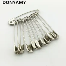 100 pcs Tom de Prata Hijab Grande Forte Alfinetes de Segurança Descobertas DIY Ferramentas De Costura Acessório do Vestuário Acessórios(China)