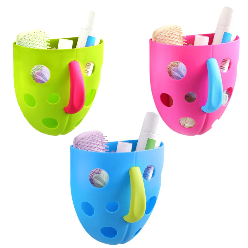 1 pz nuovo bagno organizer scoop di stoccaggio cestino del bambino bambino scherza bath toy cesto