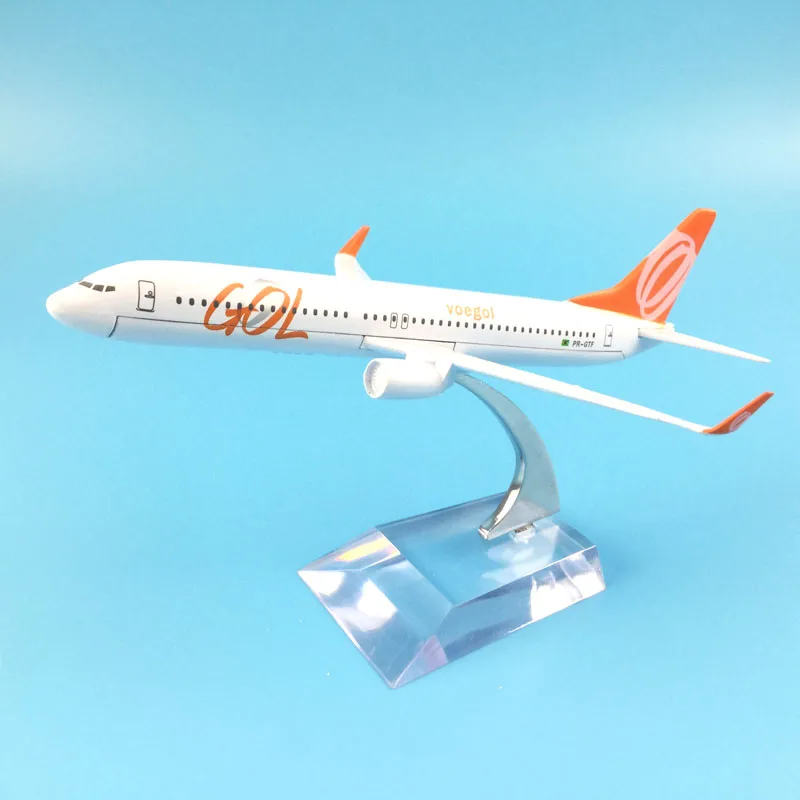 Бесплатная доставка 16 см сплав металла модель самолета Бразилия Air GOL Airlines B737 800