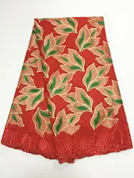 Красная Высококачественная африканская швейцарская вуаль кружевная ткань с камнями мягкая вышивка мужская сухая вуаль кружева материалы