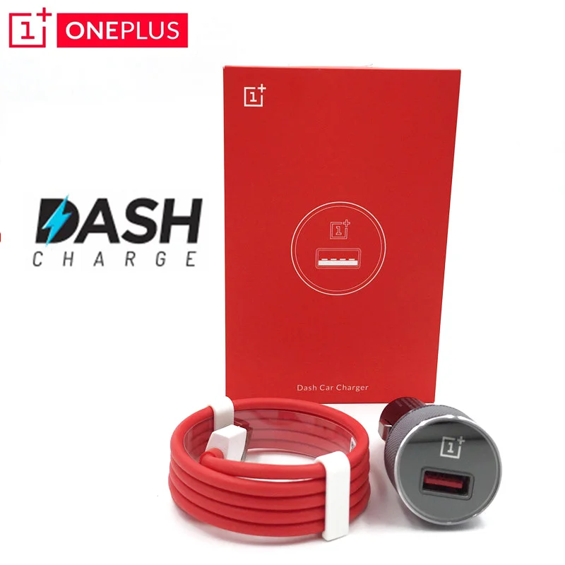 Oneplus 5T Car Charger , 100% Original Dash Car Charge cigarette adapter and 100CM Quick type-C cable For One plus 3 3t 5 5t