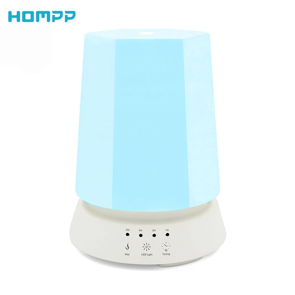 350ml Aroma Diffuser Humidifier Ultrasonic Nebulizer Fragrance Oil Aroma Lamp Oils Diffusor 7Colors LED for Living Room Yoga Spa