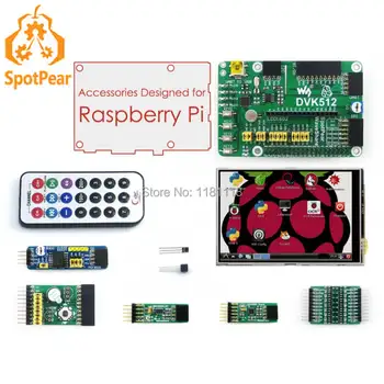 

Raspberry Pi 3.5 inch LCD GPIO DVK512 expansion DIY kit adapter plate LEDs KEYs