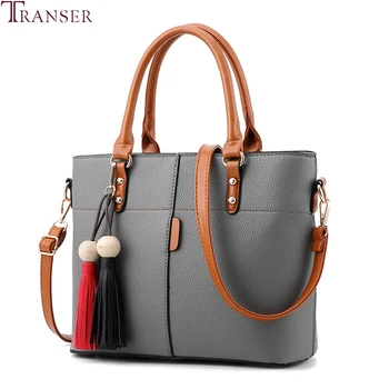 

Transer NEW handbags Bag for Women luxury leather Tassels Shoulder Bags famous designer female Larger Corssbody Messenger Bag#40