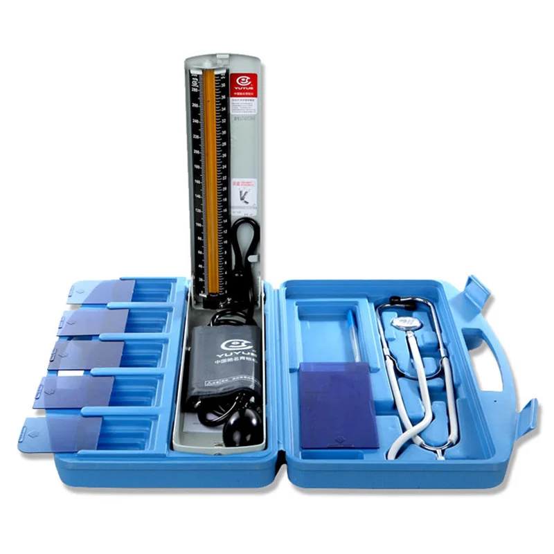 

MHKBD Arm Medical Equipment Blood Pressure Monitor Mercury Sphygmomanometer and Stethoscope Manual Blood Pressure Meter