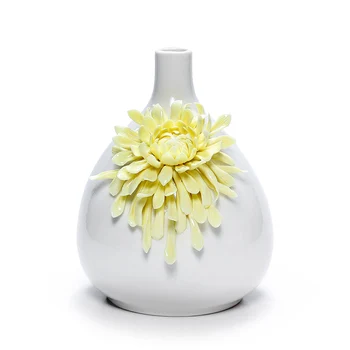

Modern Yellow And Blue Chrysanthemum Vase Home Decor Ceramic Vases Flower Desk Accessories Crafts Flower Pot Flowerpot R1924