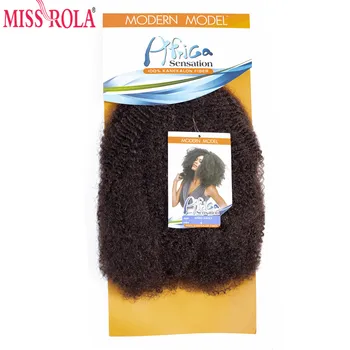 

Miss Rola Synthetic Afro Kinky Curly Hair Extensions 2pcs/lot Pure Color Crochet Braid Hair Bulk 85g 12inch