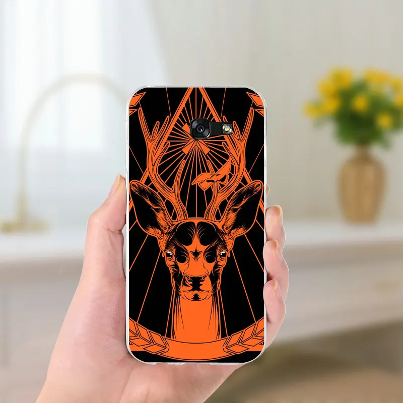 Логотип ЕГЕРМЕЙСТЕР голова оленя Мягкий ТПУ чехол для телефона samsung Galaxy Note 2 3 4 5 8 S2