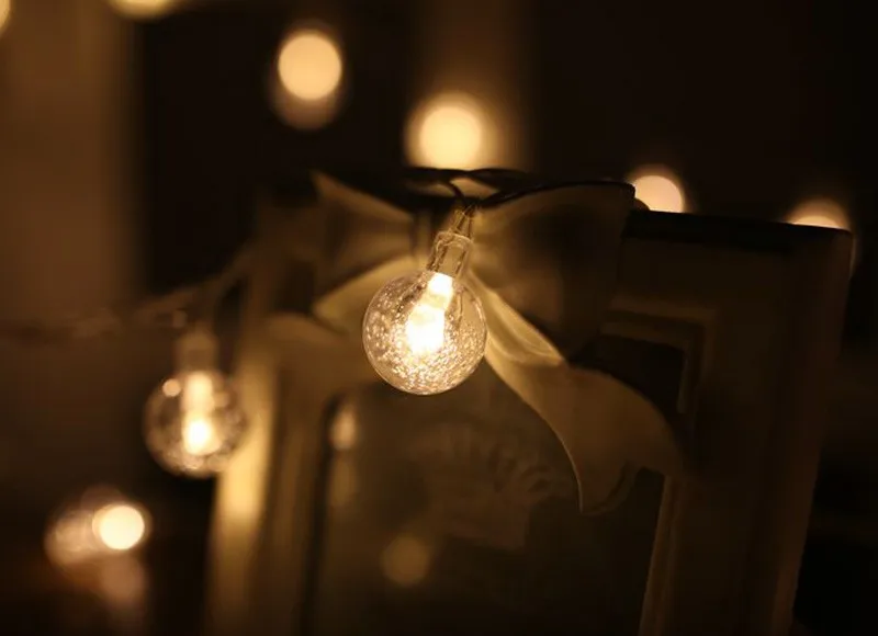 Светодиодный светильник с хрустальными шариками-пузырьками s 2M 20 светодиодный водонепроницаемый светильник с батареей AA для рождественского декора