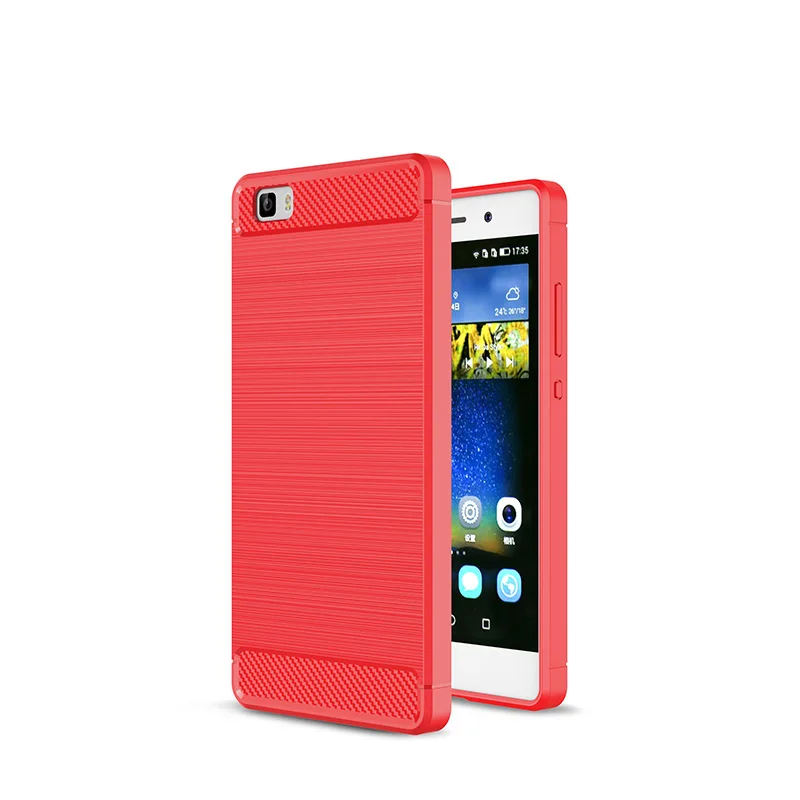 Carbon firber brushed silicone case huawei P8 P8 lite (11)