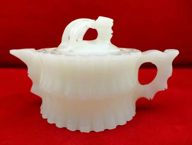 

China Boutique Collection Afghanistan white jade Tea Pot