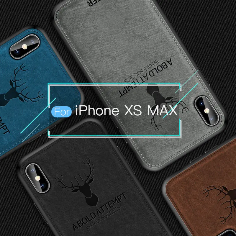 Тканевый чехол для iPhone X Xs Max XR тканевый ультра тонкий мягкий силиконовый задний