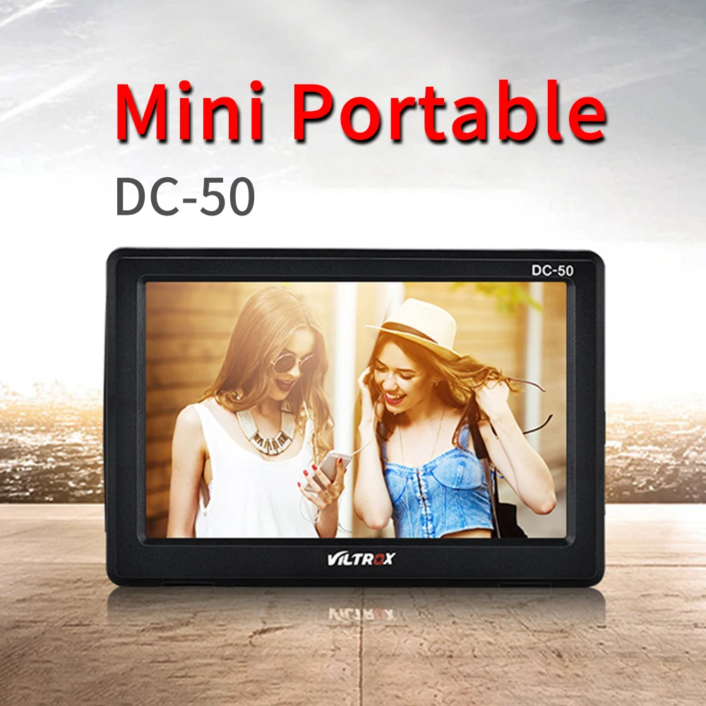  Viltrox DC 50 Viltrox DC-50 Portable 5 Inches Screen 480P Clip-on Color LCD Monitor HDMI for Camera