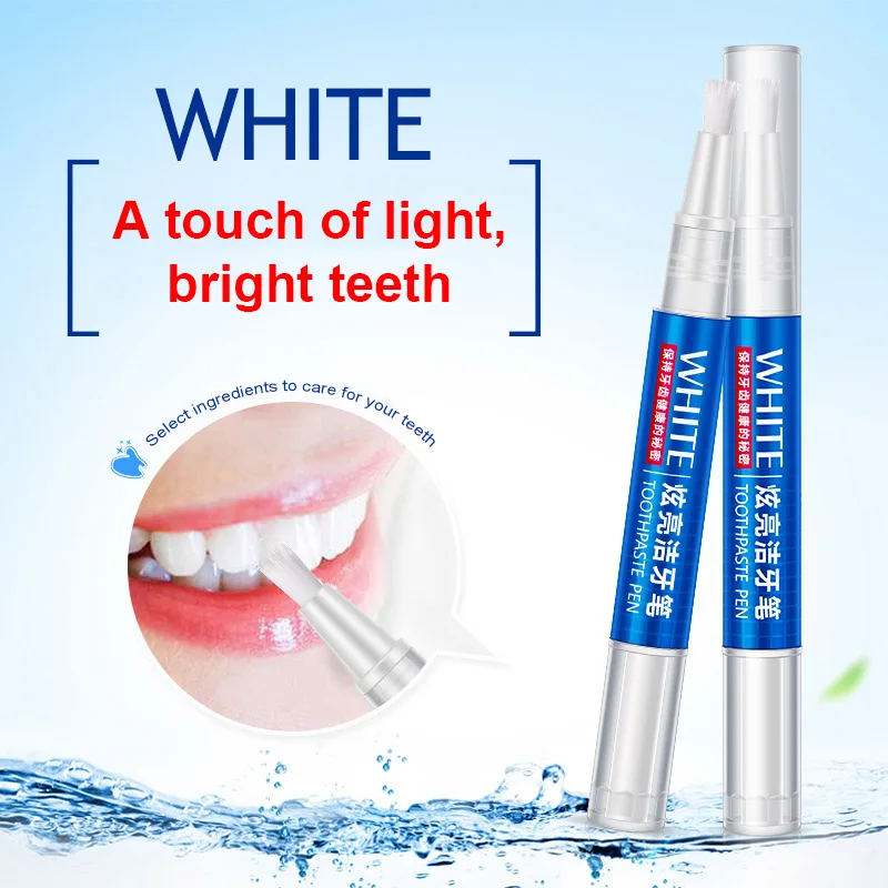 Teeth Whitening Pen Bleach Stain Removal Product Soft Brush Gel Oral