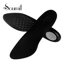 Soumit ПУ спортивные стельки Plantar Fasciitis военные колодки амортизация бега анатомический вкладыш для обуви