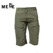 Мега мен открытый летний альпинистский Пешие военные дышащие мужские шорты с несколькими карманами быстросохнущие армейские пляжные шорты