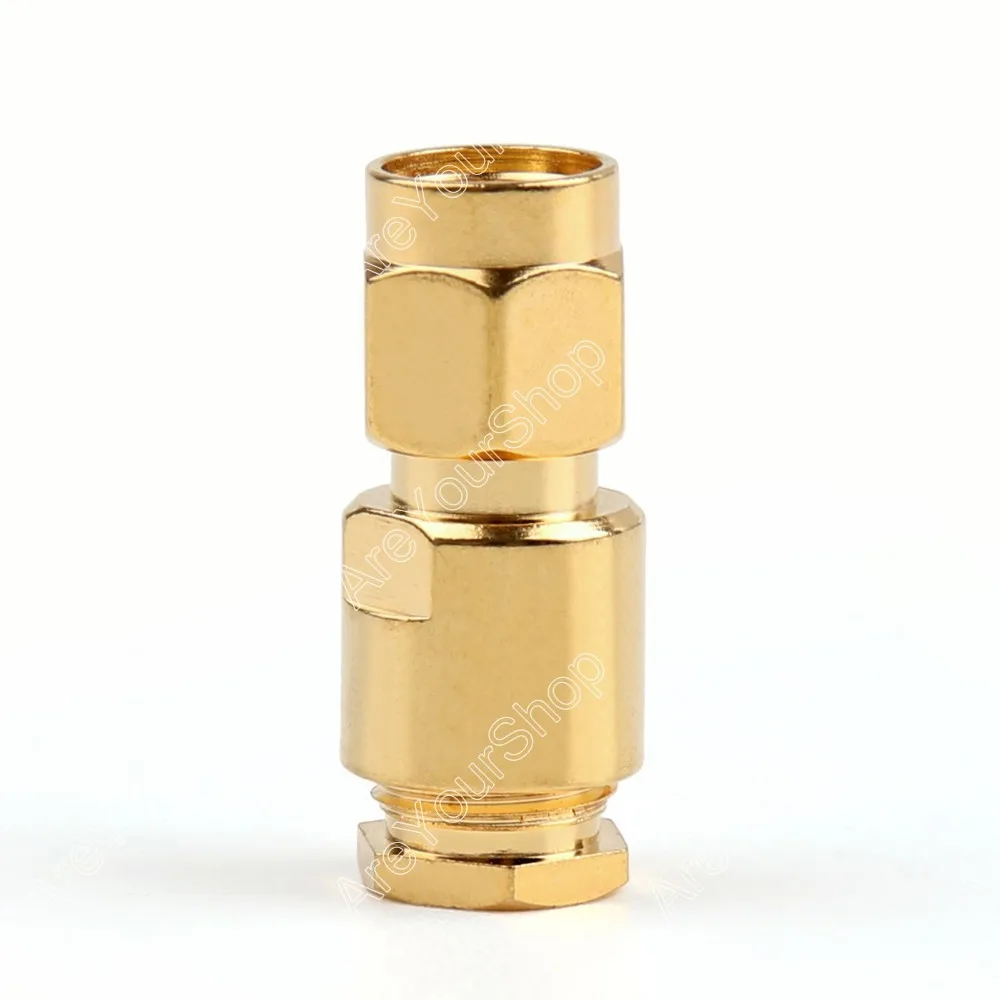 

Areyourshop Sale 1Pc Connector SMA Male Plug Clamp RG58 RG142 LMR195 RG400 Cable Straight minijack