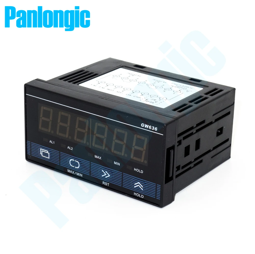 Panlongic Многофункциональный измеритель пульса 6-значный цифровой счетчик вращение Скорость метр цикл 110-240 В переменного тока