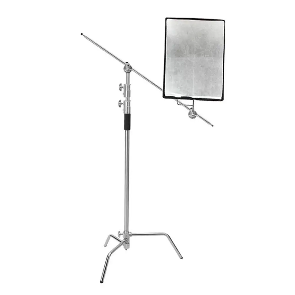  Multi-function Photography Studio Heavy Lighting Century C Stand with Folding Legs Grip Head and Ar