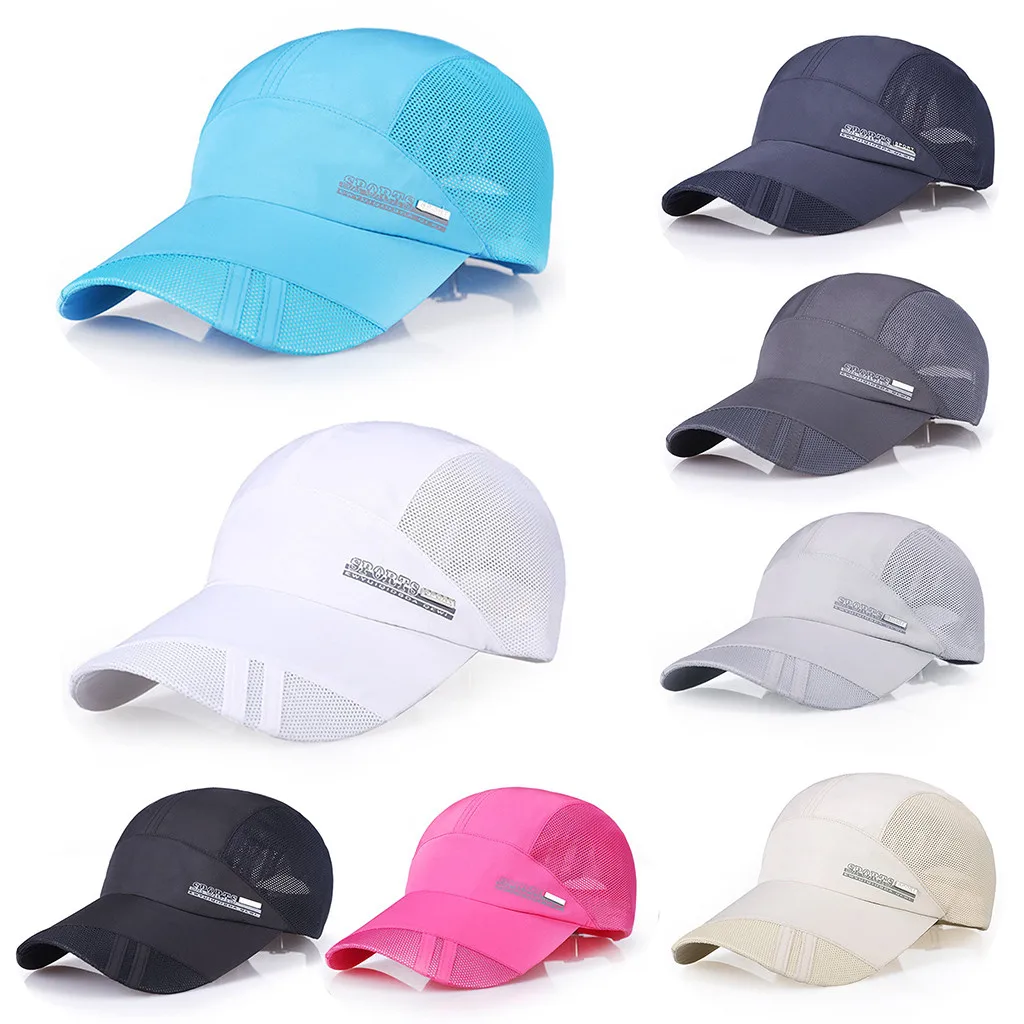 Perimedes New Mesh Cap Fishermen Outdoor Sport Mesh hat Quick-drying Summer Visor Climbing Hunting Desert Cap Casquette#y30