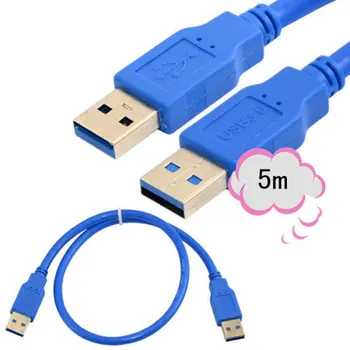 

0.3m-5m Premium 5Gbps USB 3.0 A Male Plug To Male Plug Extension Cable Cord