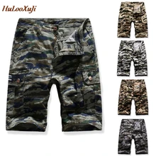 HuLooXuJi мужские Летние Шорты хлопковые военные пляжные шорты свободные рабочие короткие брюки Размер США: 30-38