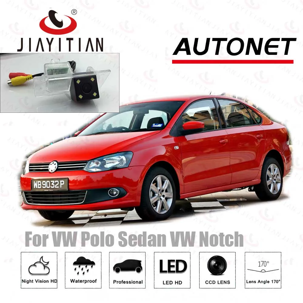 JiaYiTian камера заднего вида для VW Polo Sedan Notch 4D 2010 ~ 2018 2015 2012 | Отзывы и видеообзор