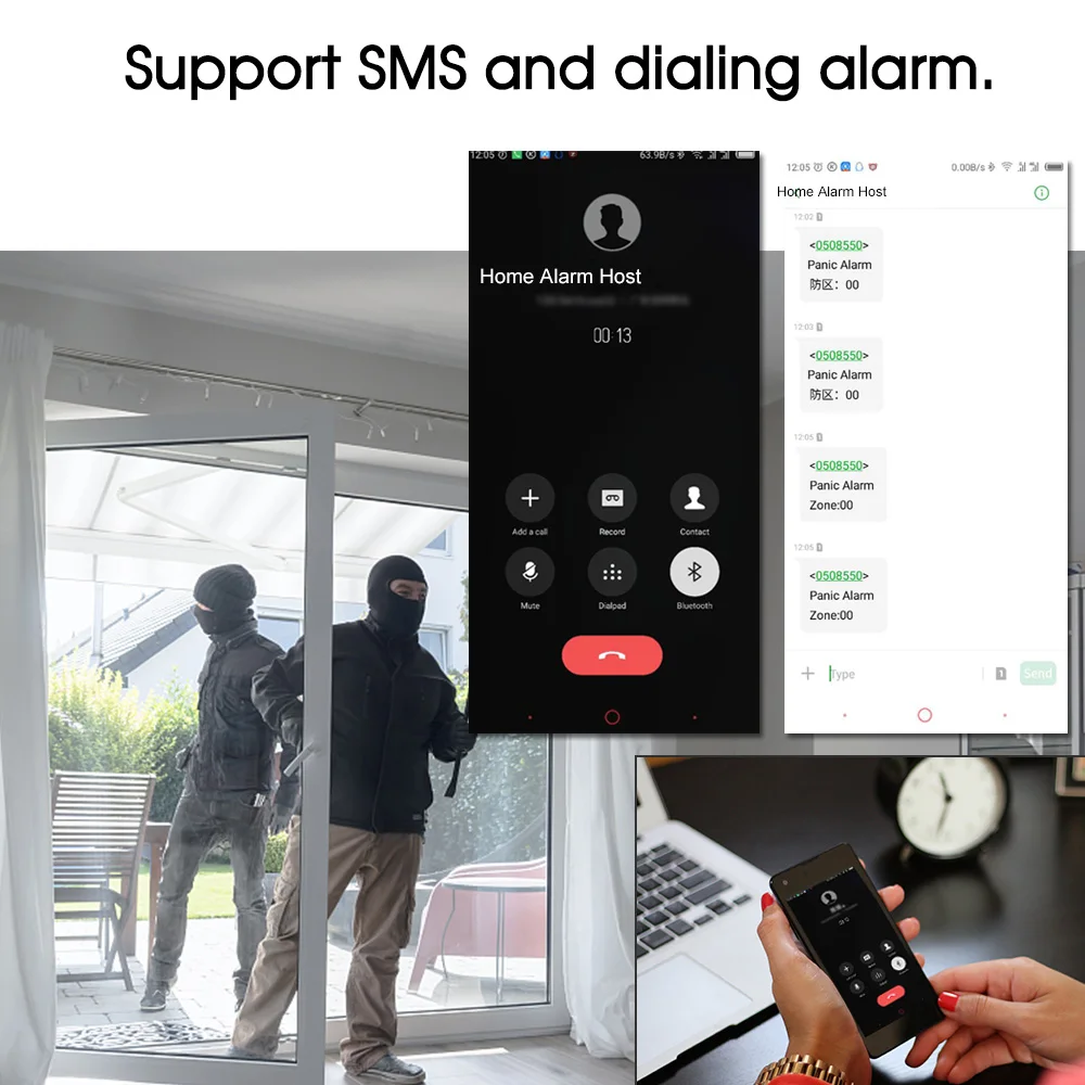 Беспроводная GSM сигнализация детектор сенсор комплект телефон приложение дистанционное управление 433 МГц 1527 домашняя охранная сигнализация s