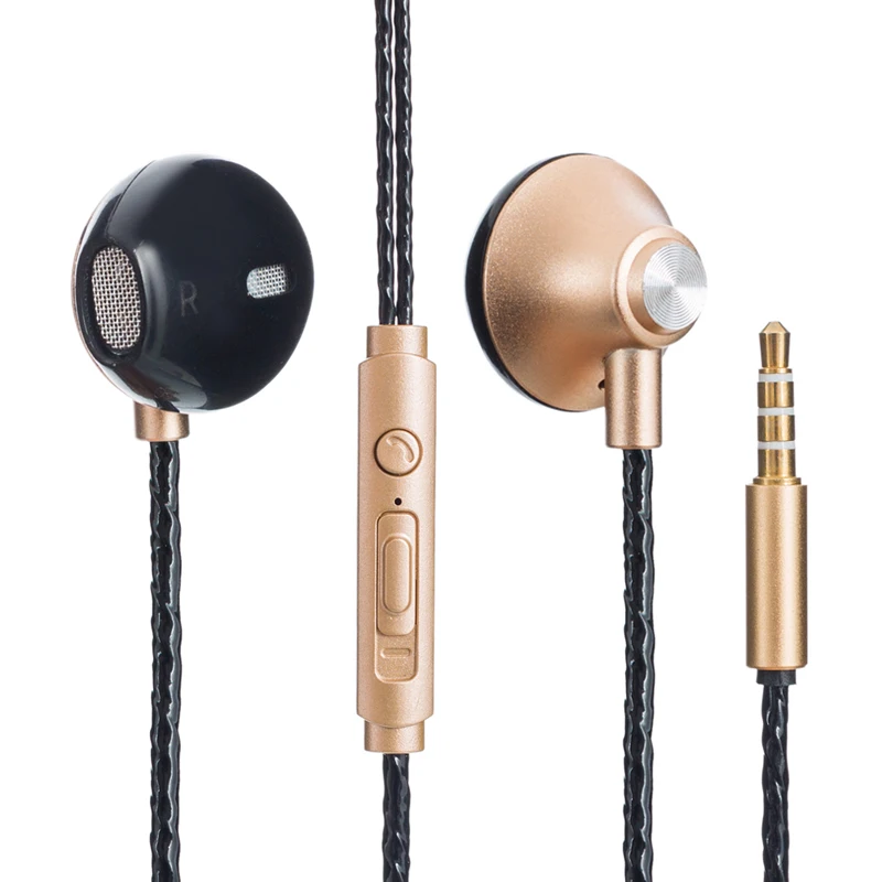 Metal Earphone Earbuds Stereo Sport Headphone Noise Isolating Headset with Mic for iphone Xiaomi Samsung Mobile phone Universal |