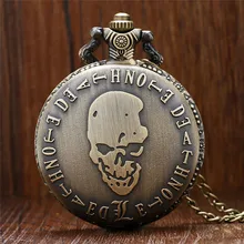 Карманные часы в стиле ретро с надписью «Death Note» и цепочкой, крутые часы-брелок с черепом, подарки для косплея для мальчиков, детей