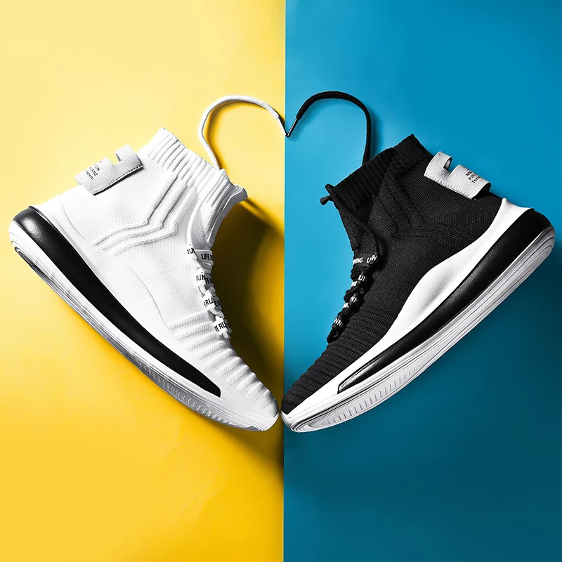

Boots High Ankle Men Running Shoes Breathable Sport Outdoor Sneakers Fashion Jogging Athletic Lightweight Designer Footwear Shoe