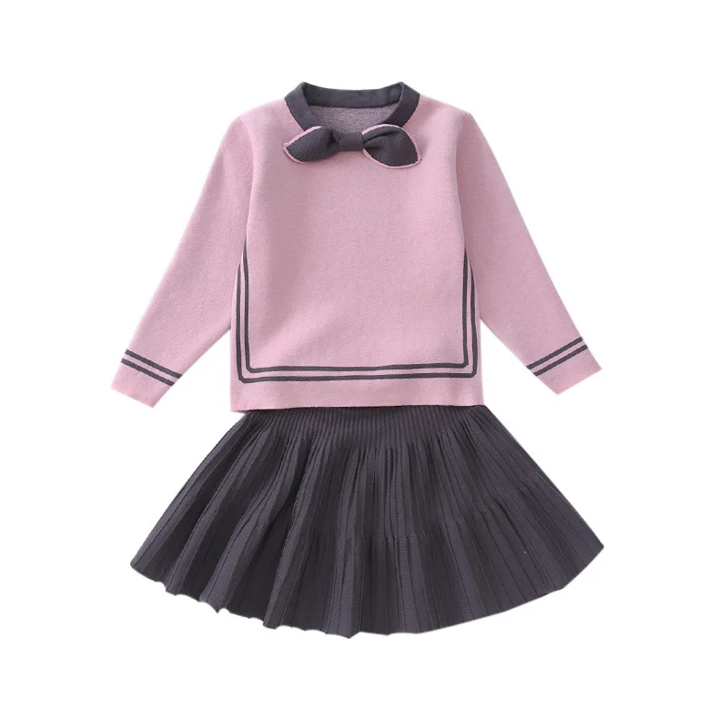 

Children's sweater, wool dress, two-piece set girls sweater baby girl sweater