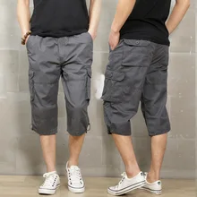 New Mens Camo Cropped Pants Summer Designer