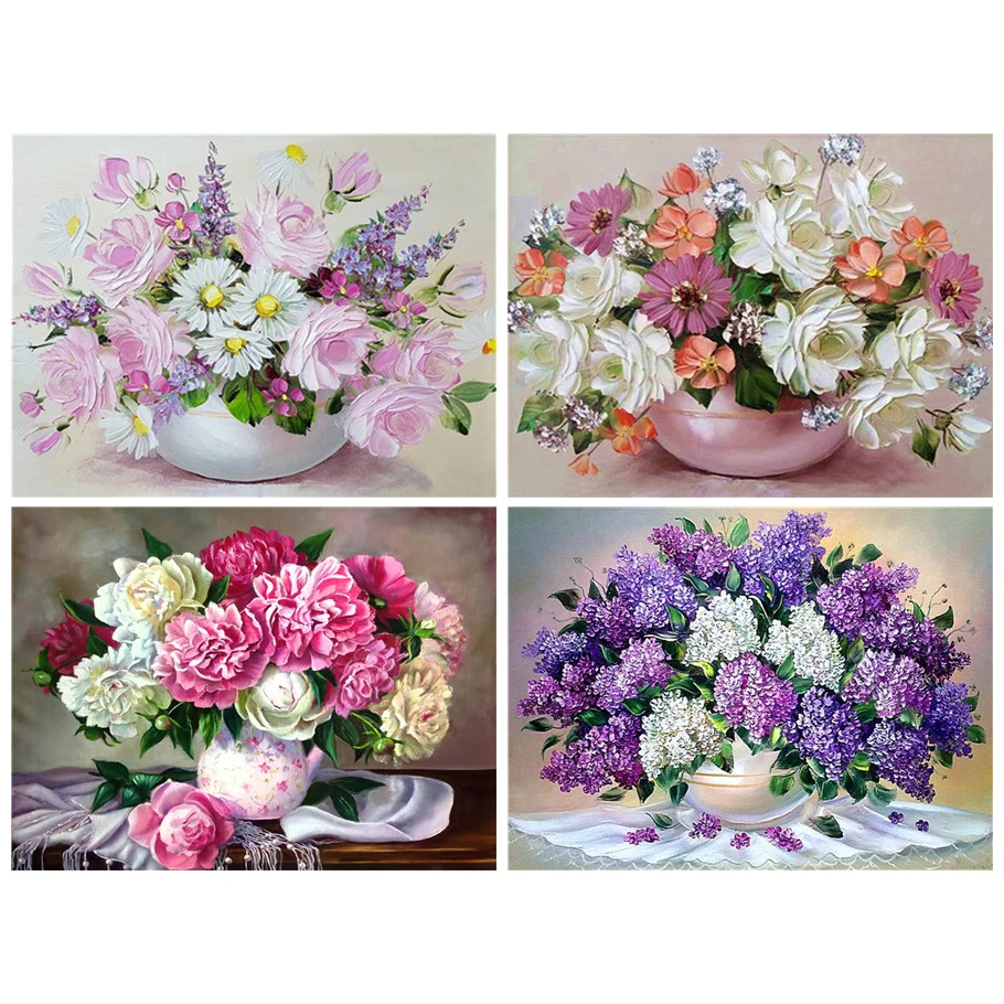 

Nabi Diamond Painting Diamond embroidery 5d diy full square Vase flower - diamond mosaic diamond paint daimond painting