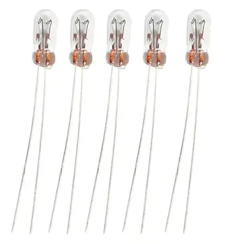 

VODOOL 5Pcs T3 14V 0.56W Car Audio Gear Indicator Light Dashboard Instrument Lighting Bulbs Yellow Light Amber Bulbs