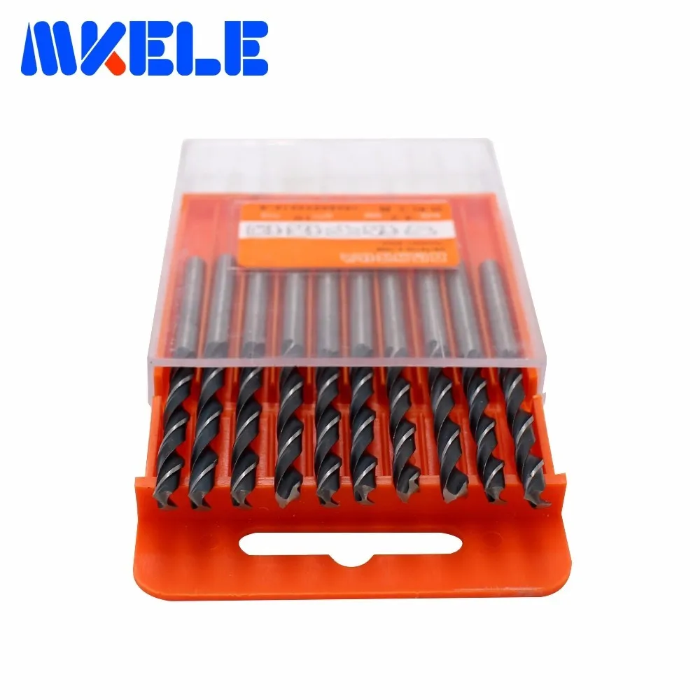 10pcs/box Mini Twist Drill HSS/high-speed Steel Woodworking Drill Tools Chisel Set 1/1.5/2/2.5/3/3.2/3.5/4/4.2/4.5/5/5.2/5.5/6mm