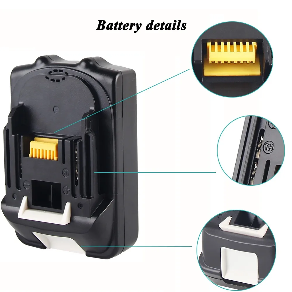 ELEOPTION For Makita 18V Battery 3000mAh Rechargeable Lithium-ion Li-ion Power Tools Batteries for Makita BL1830 BL1835 BL1815 ELEOPTION For Makita 18V Battery 3000mAh Rechargeable Lithium-ion Li-ion Power Tools Batteries for Makita BL1830 BL1835 BL1815