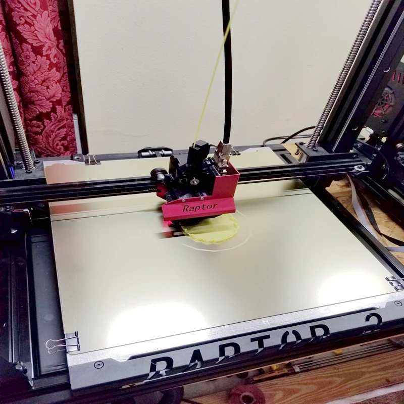 Cheio de Energia Mola de Aço Superfície da Plataforma de Construção Peça da Impressora Aquecida com Adesivo para Cr-10s4 Removível Placa Cama 3d 410*410mm Pei - Imagem 5