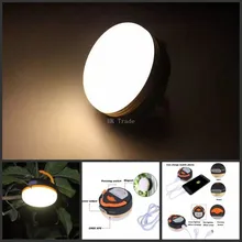 Luz de emergencia Recargable Lámpara 300LM Luz Fulgor Acampar Impermeable Linterna USB 5V-1A 1800 mAh Cargador Del Banco para el Teléfono Mp3